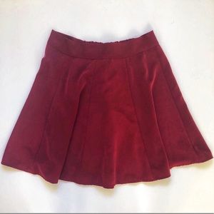 Brandy Melville Burgundy Mini Skirt
